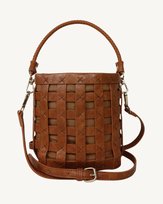 Bolso Bucket Bag Trenzado para Mujer