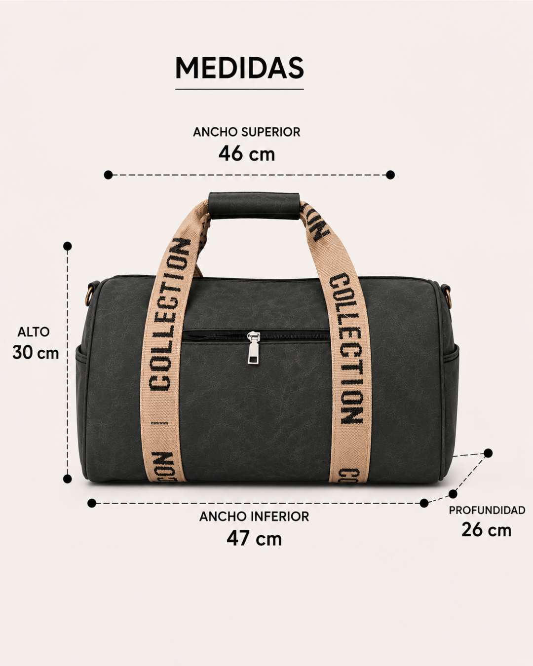 Bolso de viaje Gris Oscuro