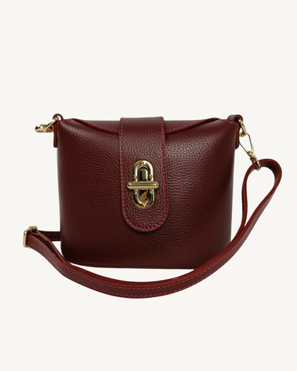 Borsa a tracolla in vera pelle da donna