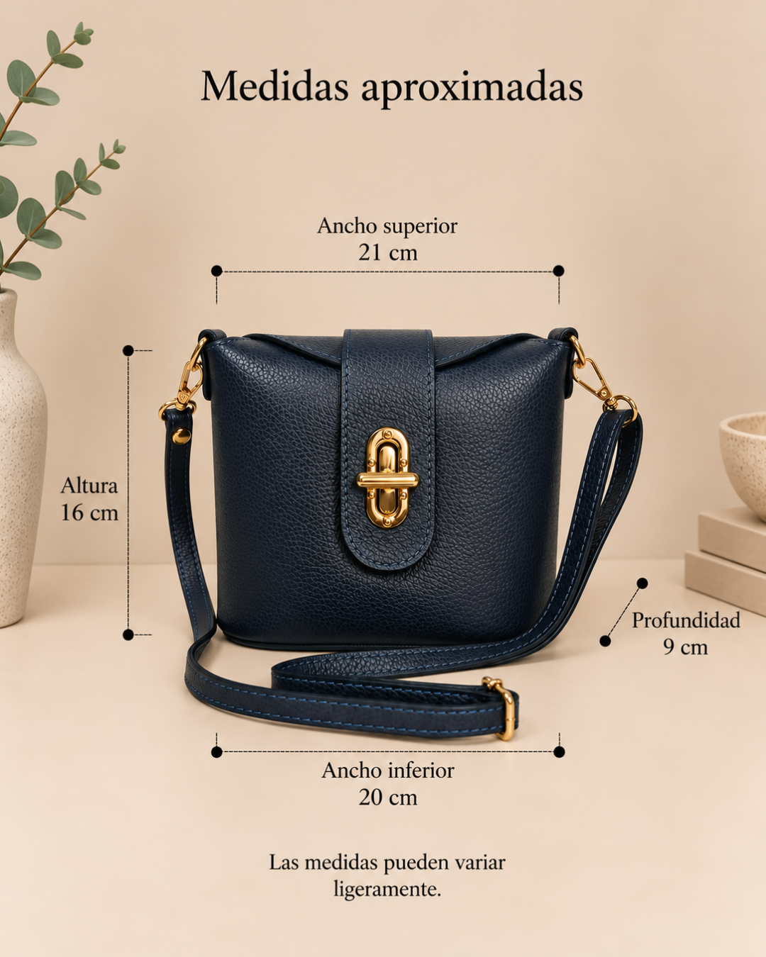 Borsa a tracolla in vera pelle da donna