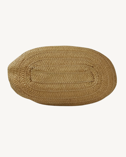 Bolso Shopper Trenzado con Beige Mujer Verano