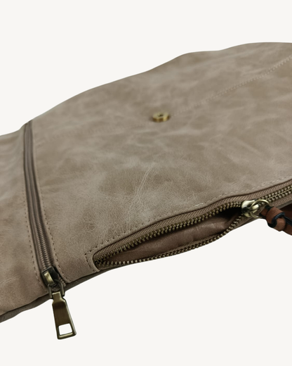 Mochila Vintage Italiana Roll Top Extensible e Impermeable para Laptop 17"