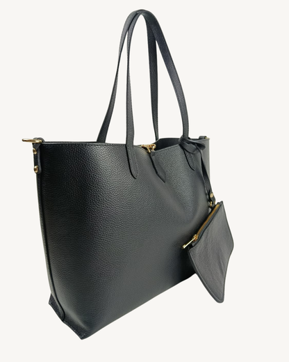 Bolso Shopper Mujer de Piel Italiana para Portátil 15.6