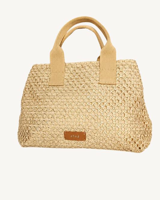 Goldene Basttasche