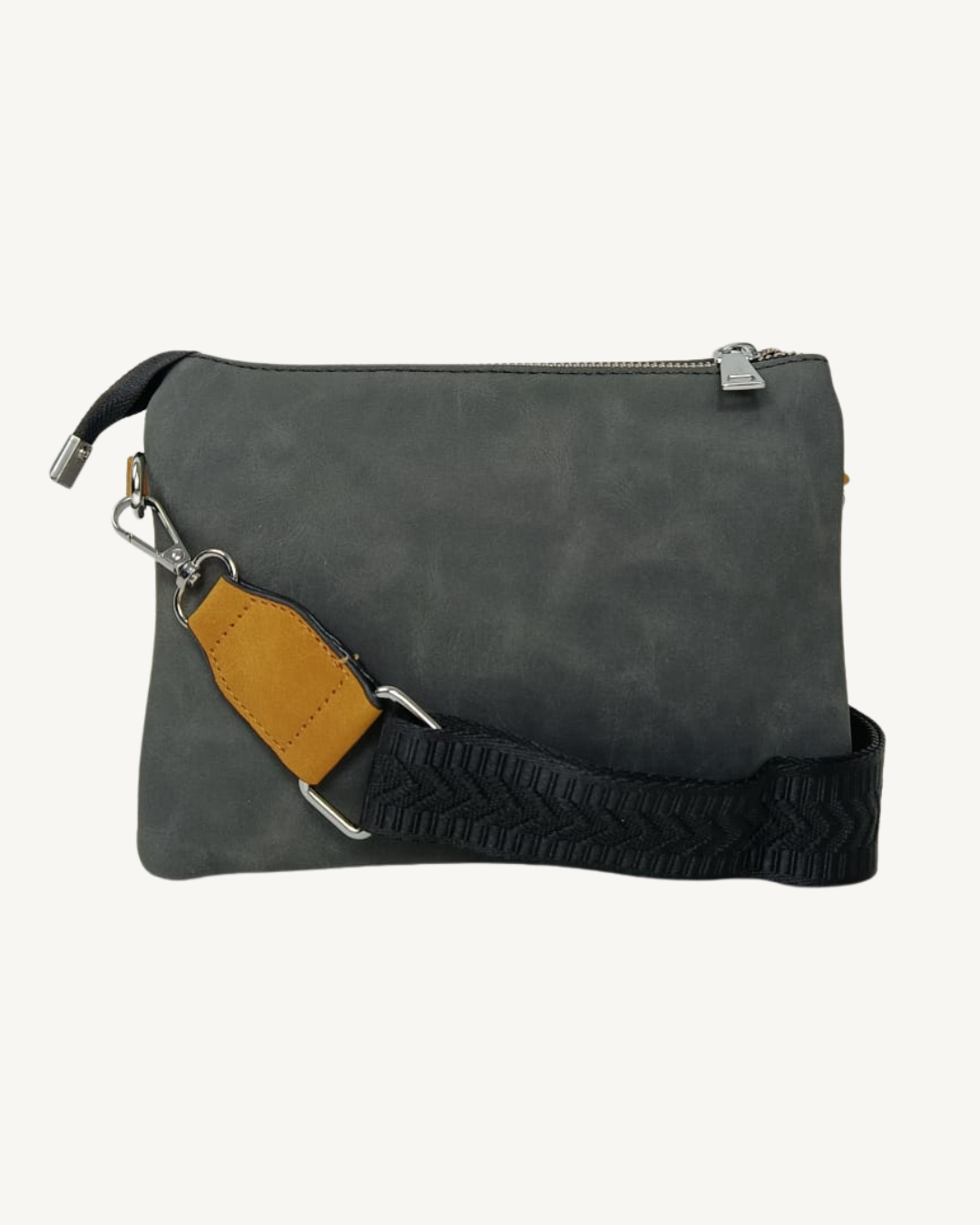 Bandolera hombre pequeña multibolsillo