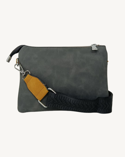 Bandolera hombre pequeña multibolsillo