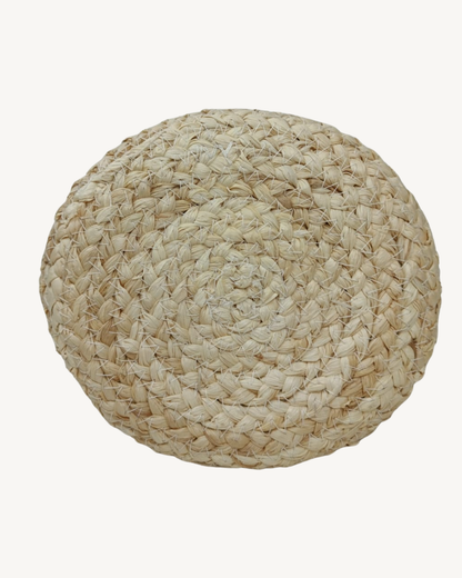 Bolso Capazo Rafia Paja Natural con Asas Piel Camel