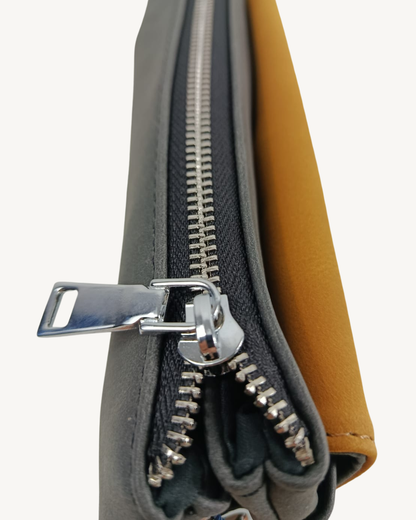 Bandolera hombre pequeña multibolsillo