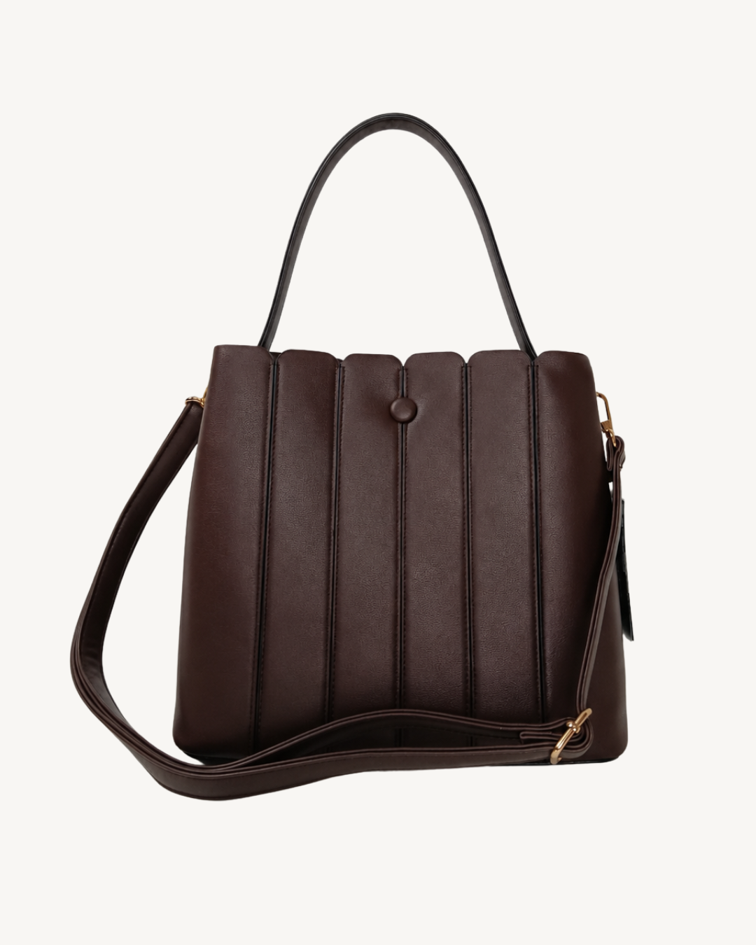 Bolso Mujer Minimalista de Piel Ecológica, Bandolera Elegante con Pañuelo
