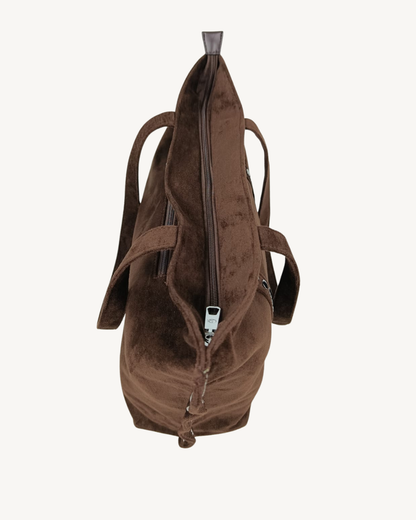 Bolso Tote efecto Ante para Mujer con Tachuelas