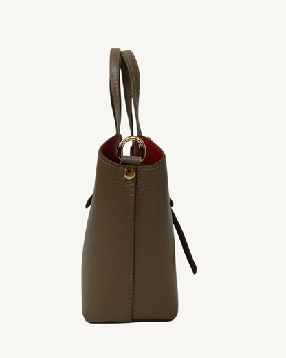 Bolso de Piel Italiano de Mano Bandolera Elegante Made in Italy