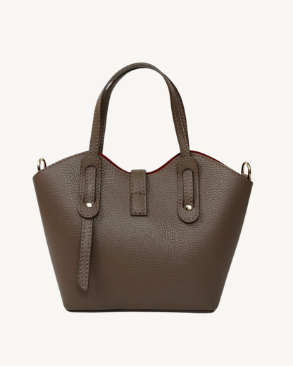Bolso de Piel Italiano de Mano Bandolera Elegante Made in Italy