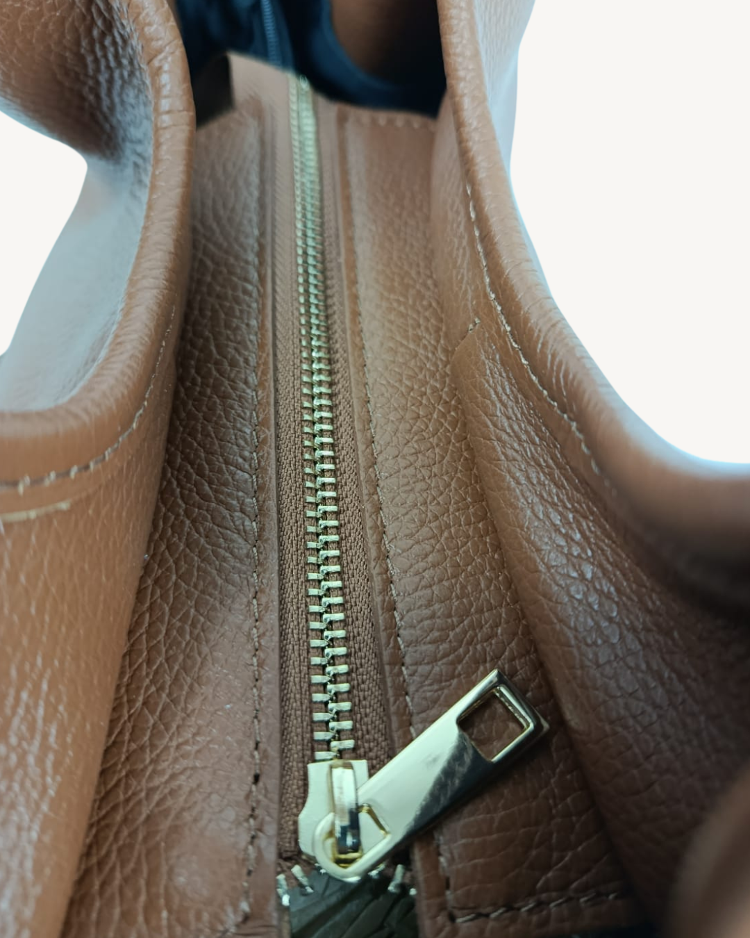 Bolso de Piel Italiano para Mujer con Asa de Mano y Bandolera