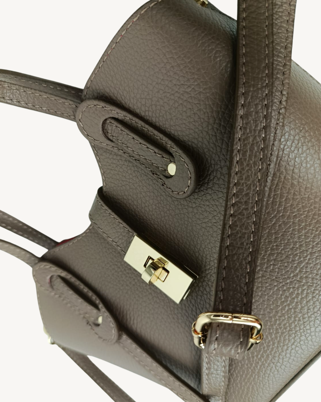 Bolso de Piel Italiano de Mano Bandolera Elegante Made in Italy