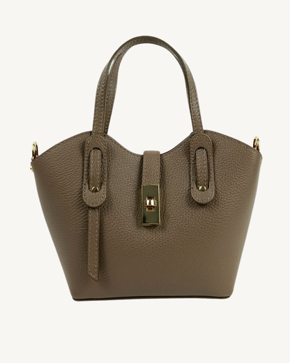 Bolso de Piel Italiano de Mano Bandolera Elegante Made in Italy