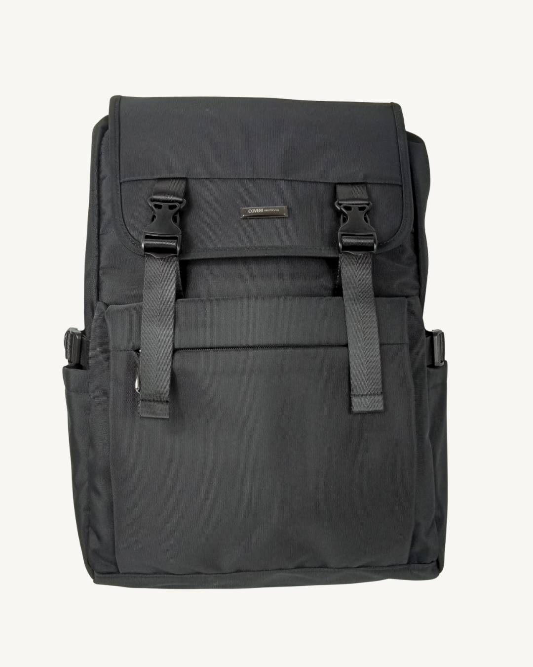 Mochila negra unisex Repelente al Agua Portátil 17" 18L