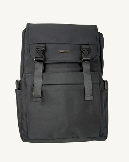 Mochila negra unisex Repelente al Agua Portátil 17" 18L
