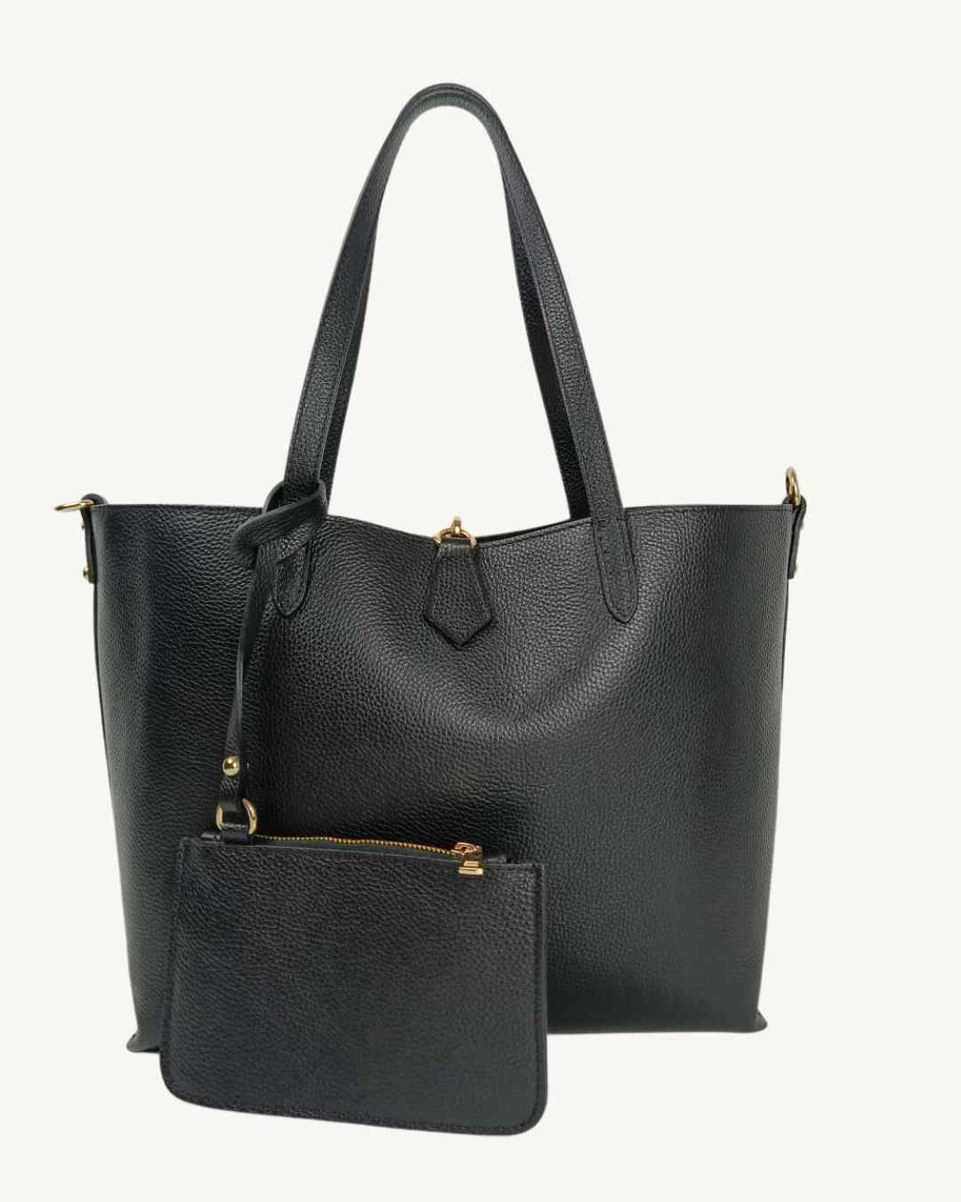 Bolso Shopper Mujer de Piel Italiana para Portátil 15.6