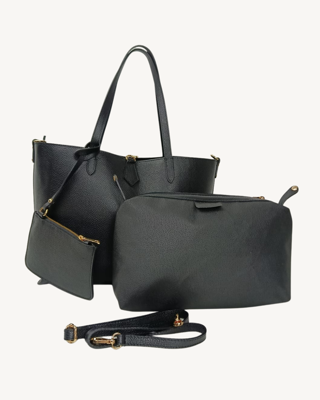 Bolso Shopper Mujer de Piel Italiana para Portátil 15.6