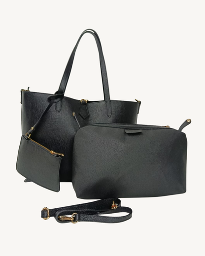 Bolso Shopper Mujer de Piel Italiana para Portátil 15.6