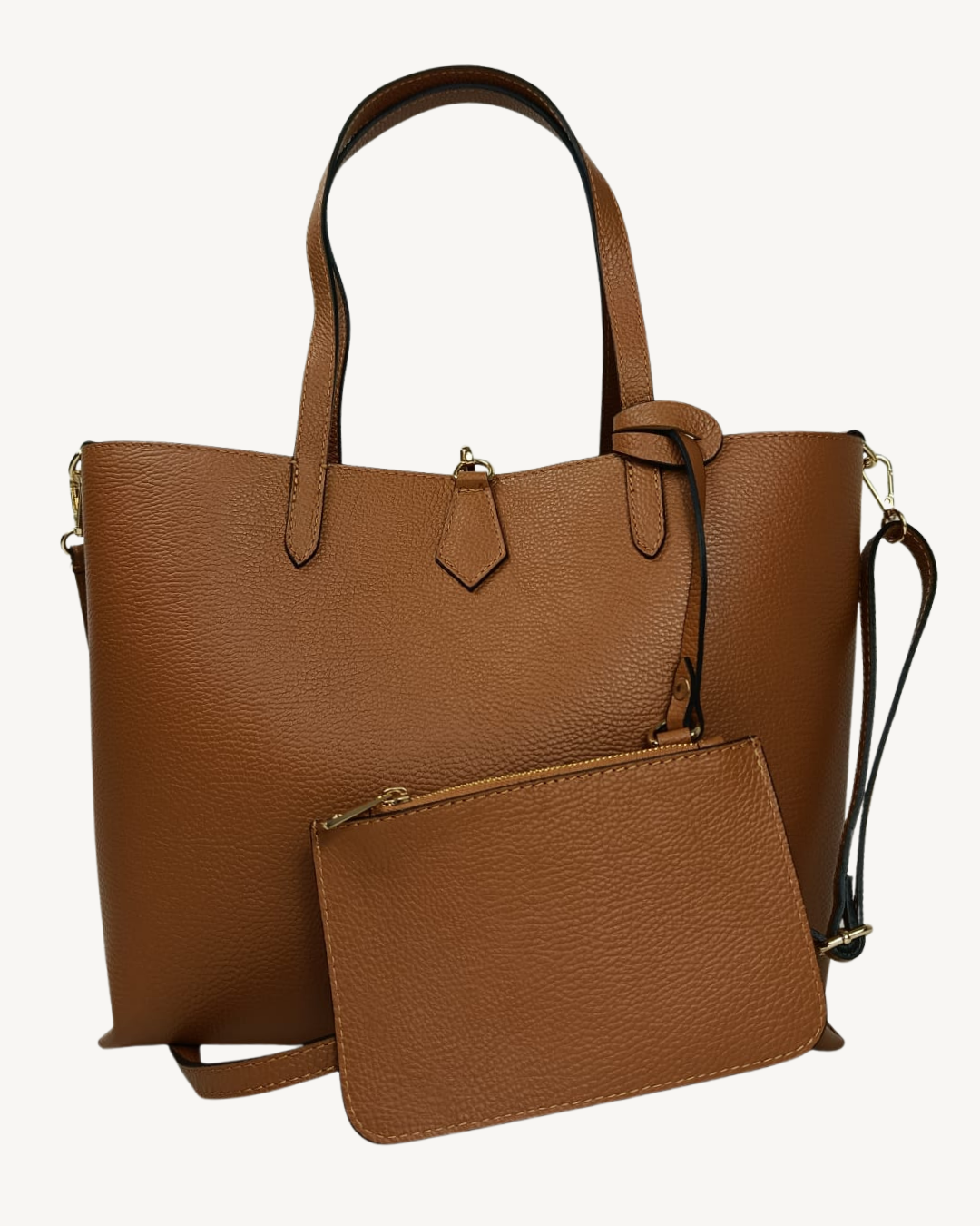 Bolso Shopper Mujer de Piel Italiana para Portátil 15.6