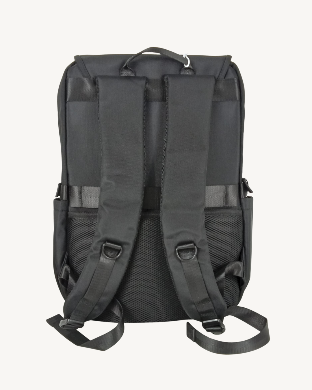 Mochila negra unisex Repelente al Agua Portátil 17" 18L