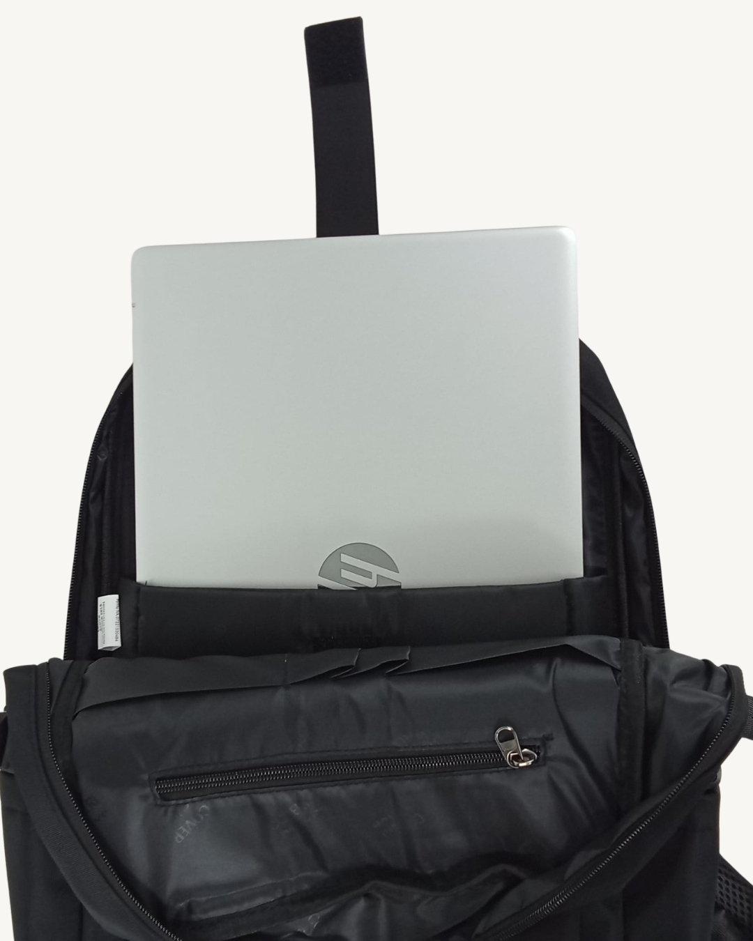 Mochila negra unisex Repelente al Agua Portátil 17" 18L