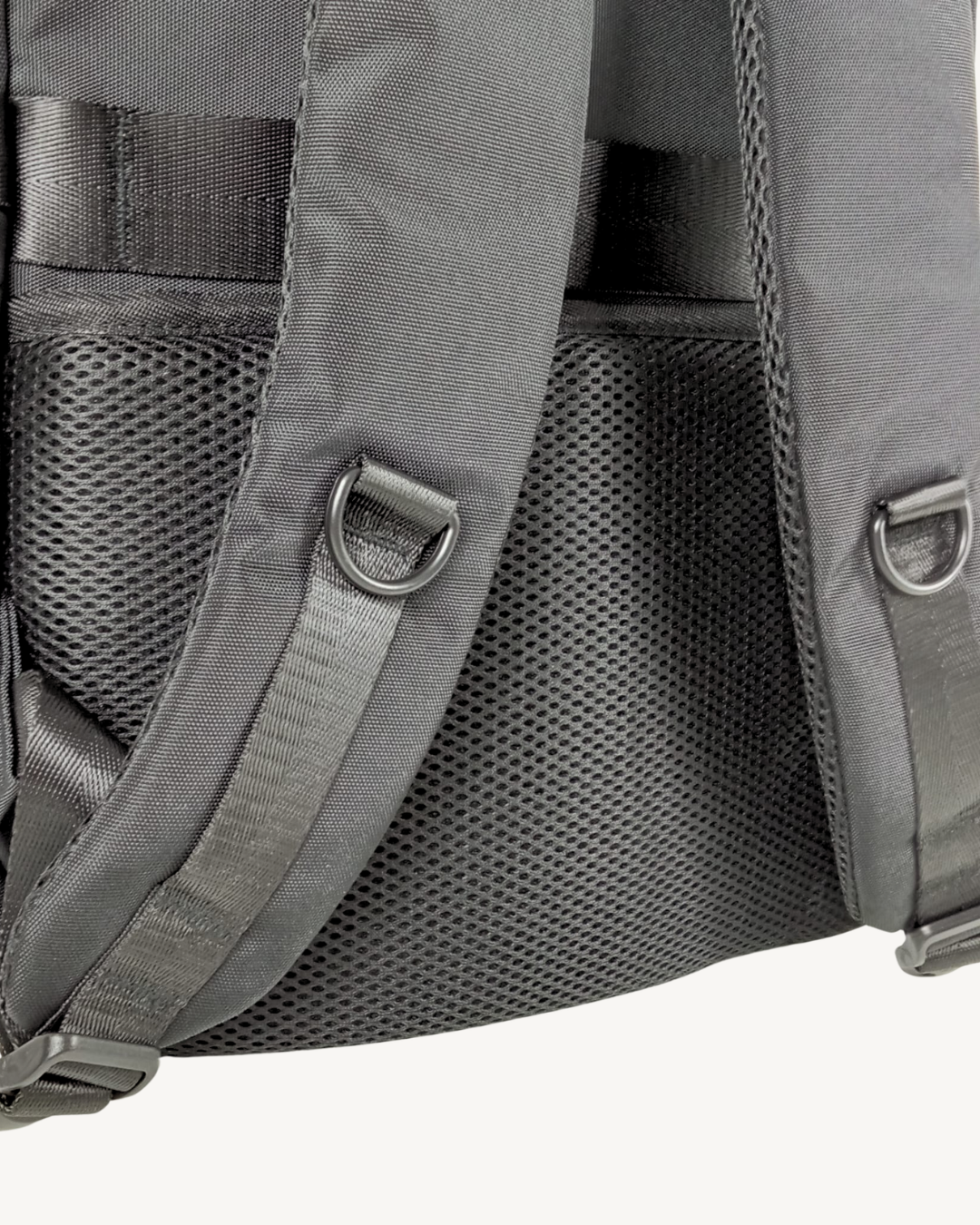 Mochila negra unisex Repelente al Agua Portátil 17" 18L