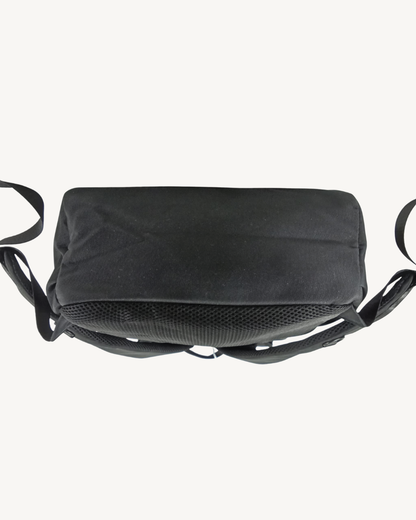 Mochila negra unisex Repelente al Agua Portátil 17" 18L