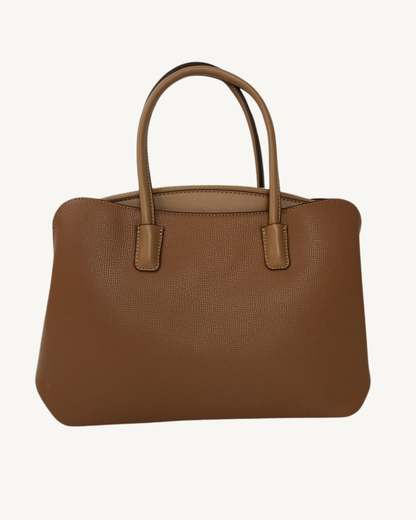 Bolso de Mano Camel Mujer Piel Sintética con Bandolera