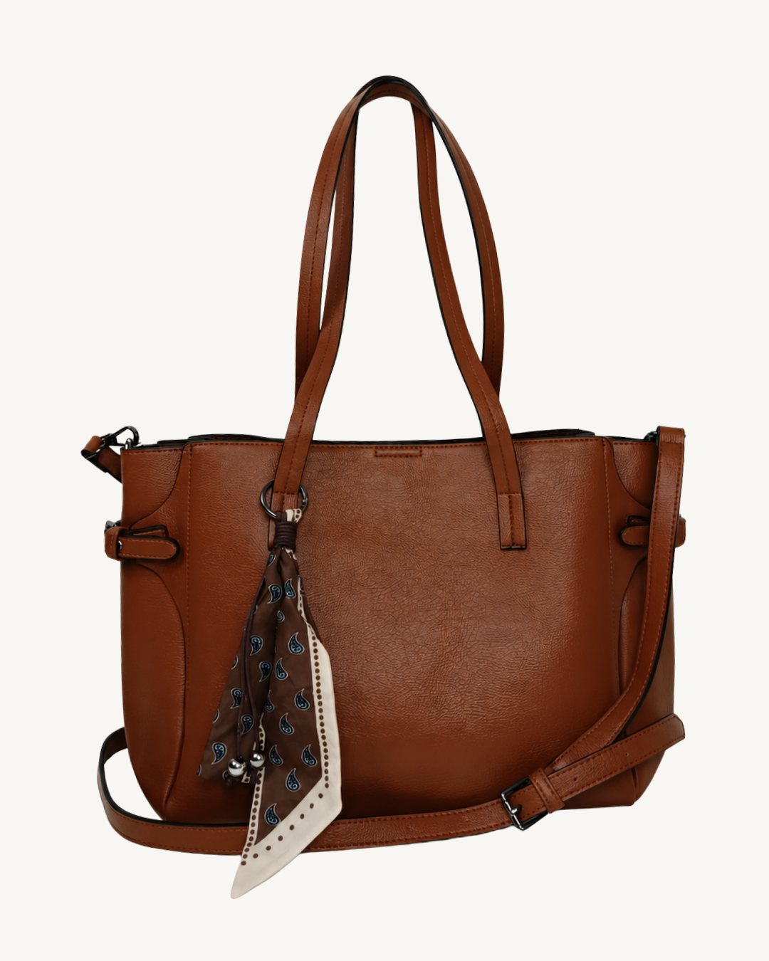 Bolso de Mano Mujer Grande Piel Sintética con Bandolera