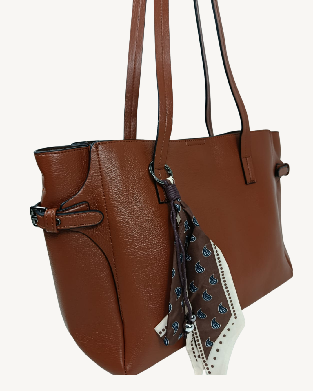 Bolso de Mano Mujer Grande Piel Sintética con Bandolera