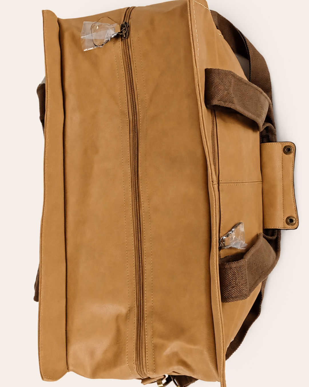 Bolso Tote Grande Camel para viaje