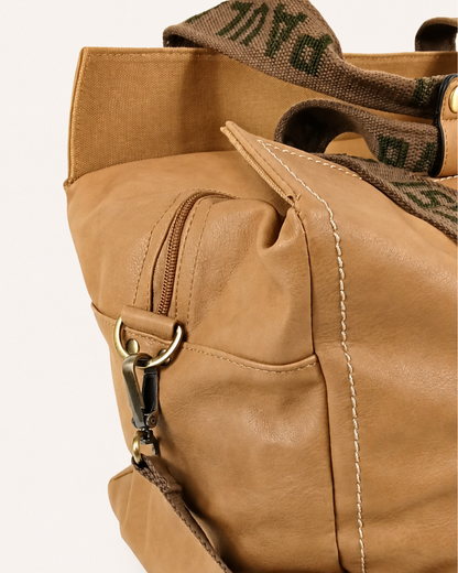 Bolso Tote Grande Camel para viaje