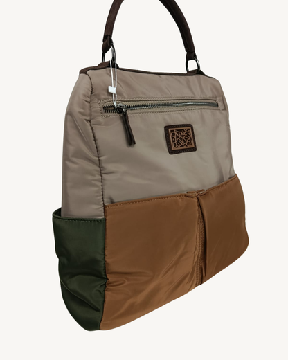 Diebstahlsicherer Damenrucksack, wasserabweisend, mit vielen Fächern, Nylon