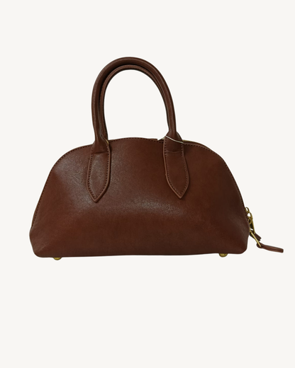 Bolso Bowling Camel Vintage Elegante