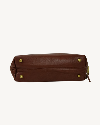 Bolso Bowling Camel Vintage Elegante