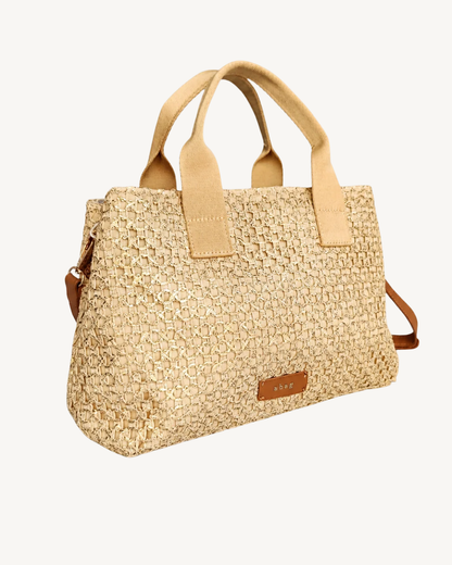Goldene Basttasche