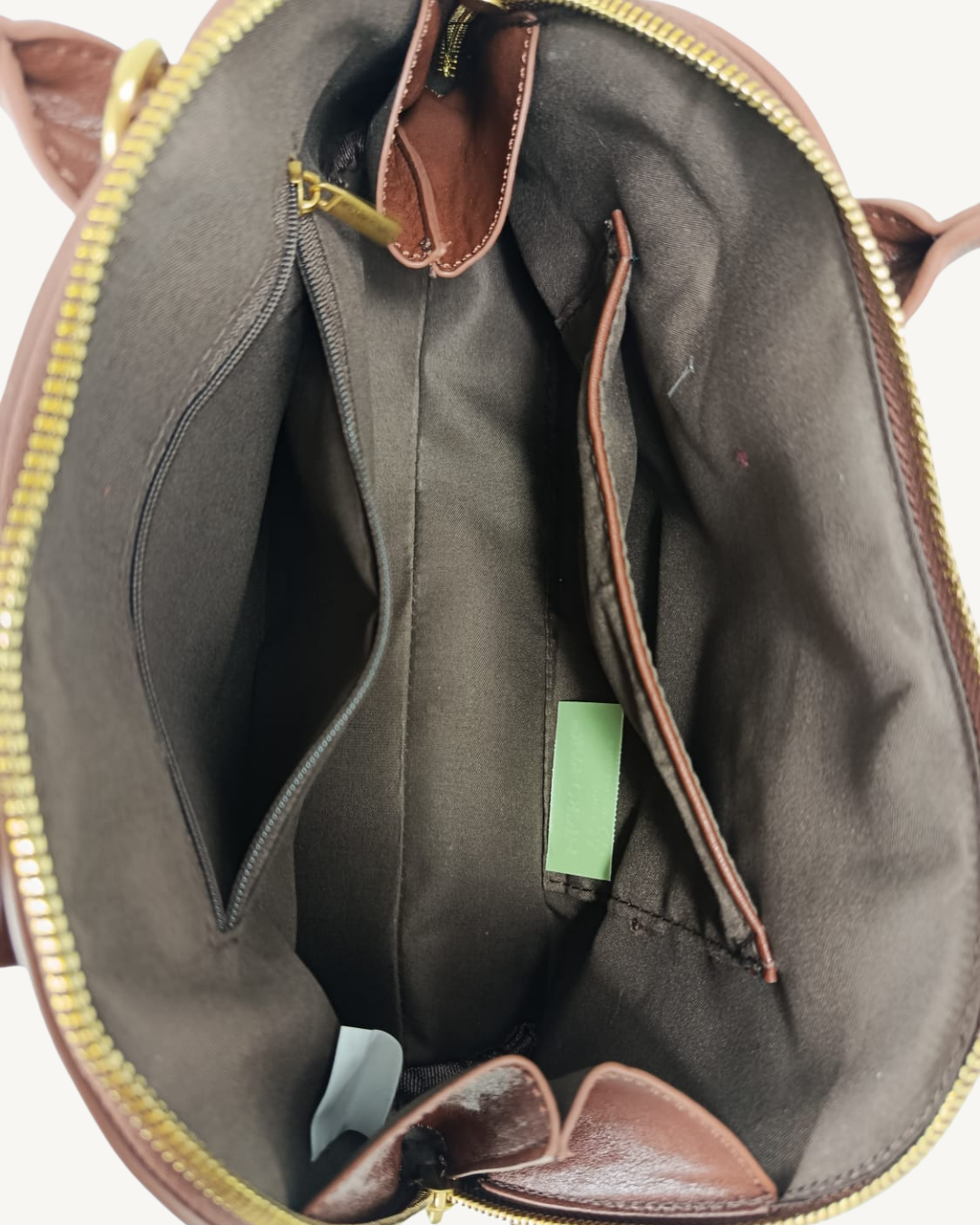 Bolso Bowling Camel Vintage Elegante