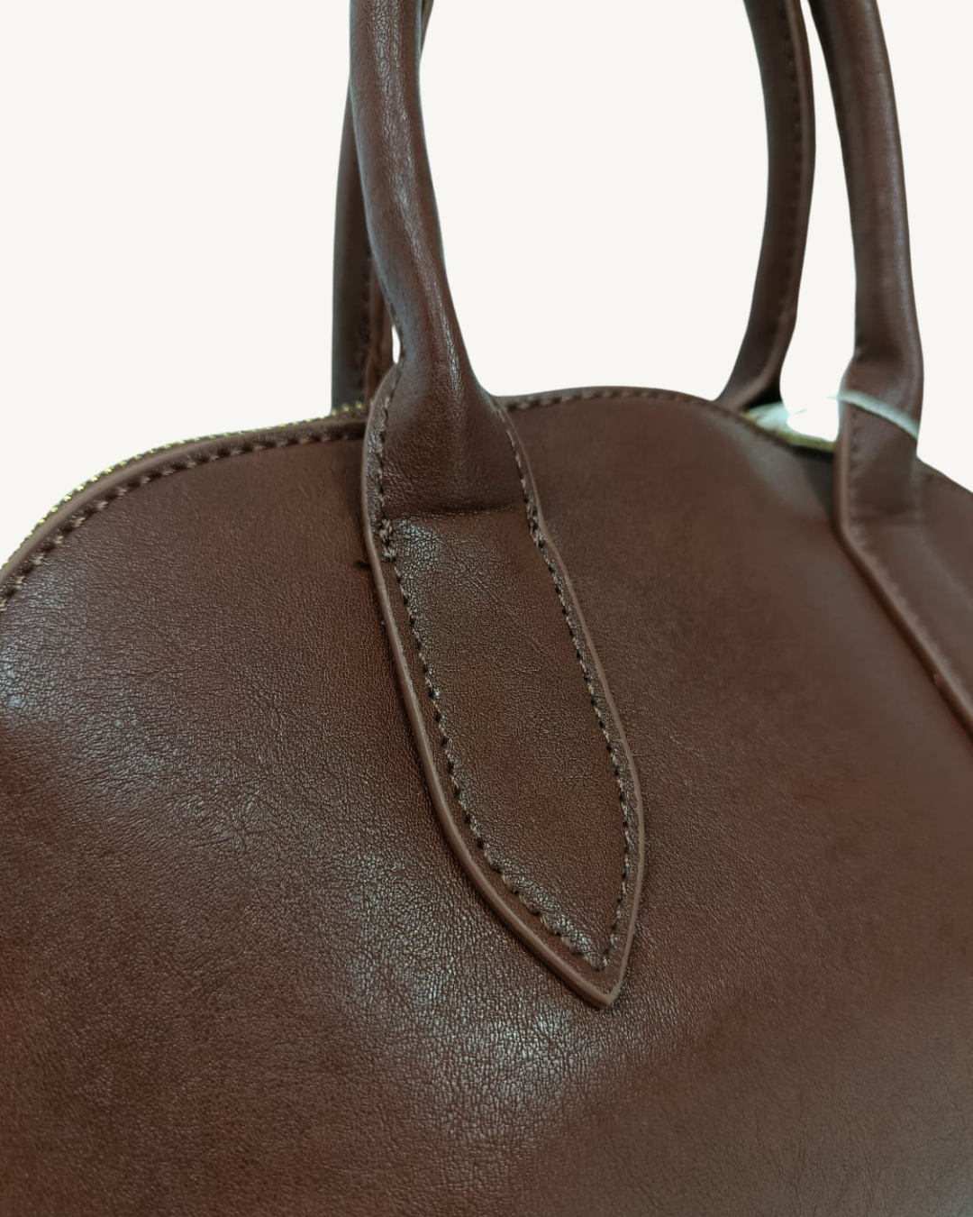 Bolso Bowling Camel Vintage Elegante