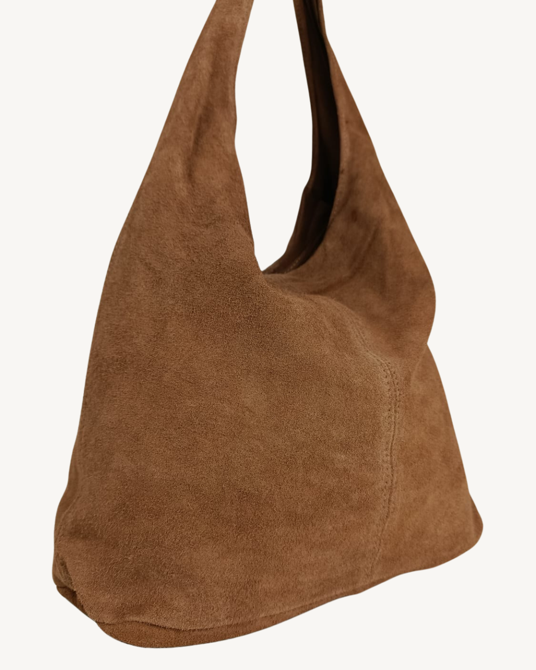 Bolso de hombro de piel de ante para mujer