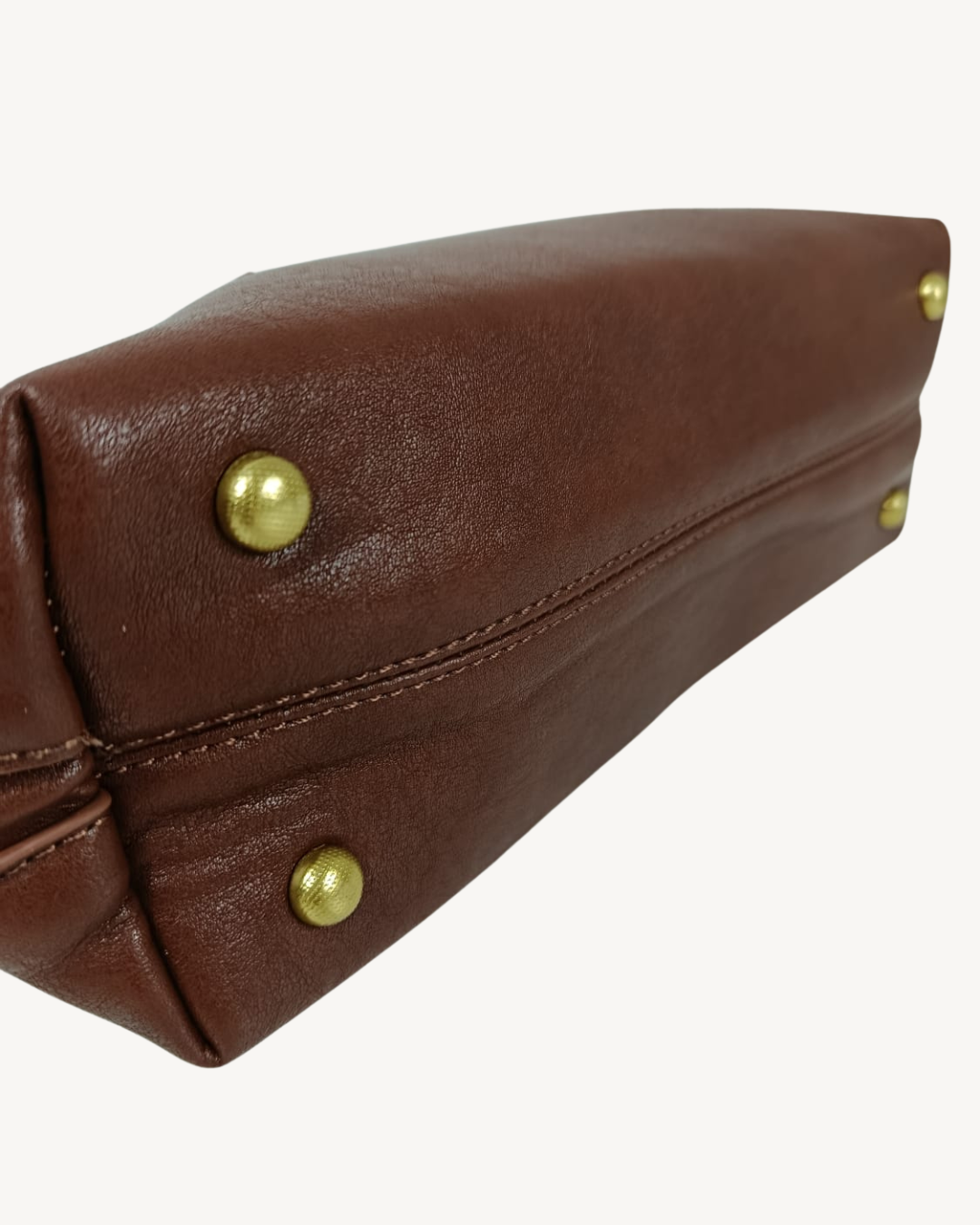 Bolso Bowling Camel Vintage Elegante