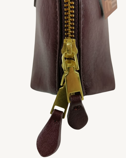 Bolso Bowling Camel Vintage Elegante