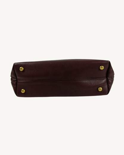 Bolso Bowling Camel Vintage Elegante