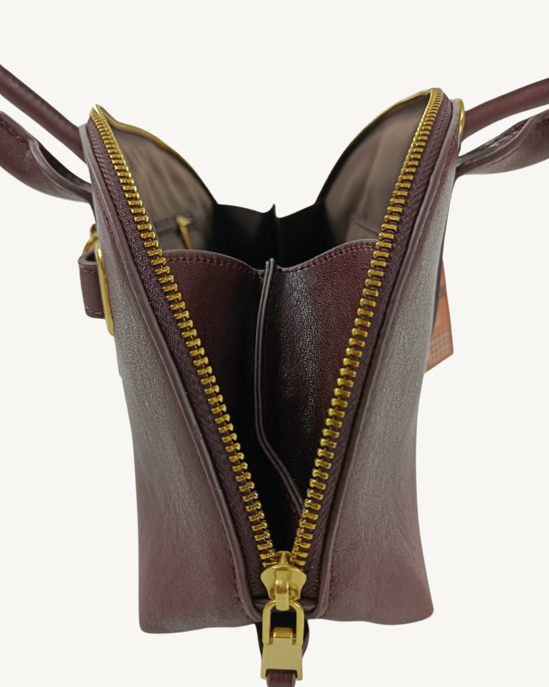 Bolso Bowling Camel Vintage Elegante