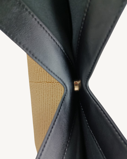 Bolso Shopper Grande de Rafia Beige