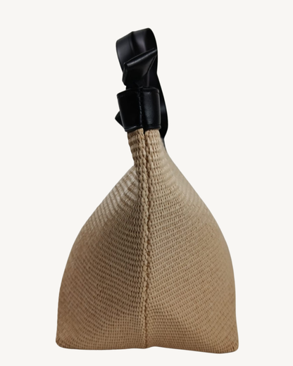Bolso Shopper Grande de Rafia Beige