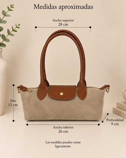 Sac Teckel en daim pour femme