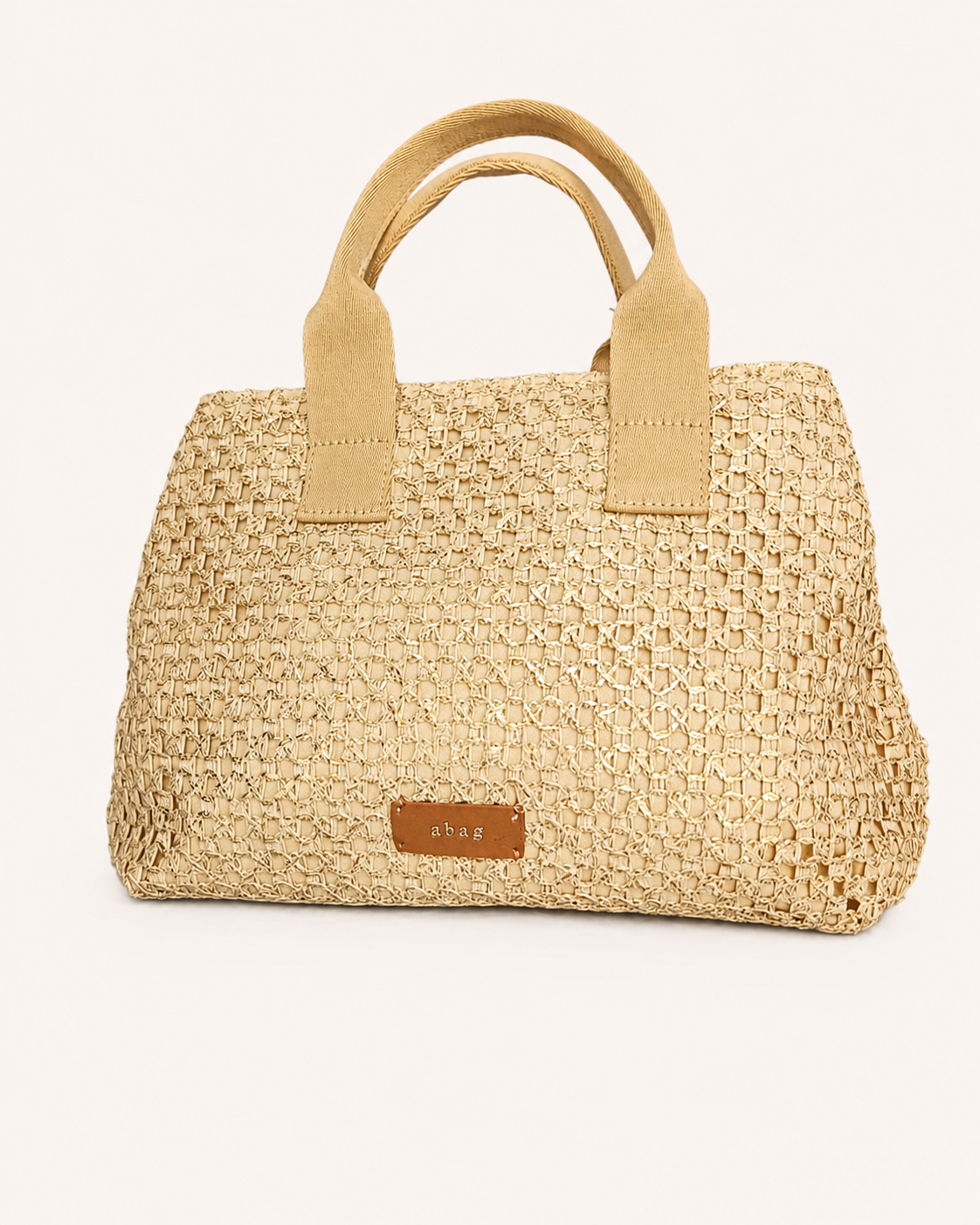 Bolso de Rafia Gold