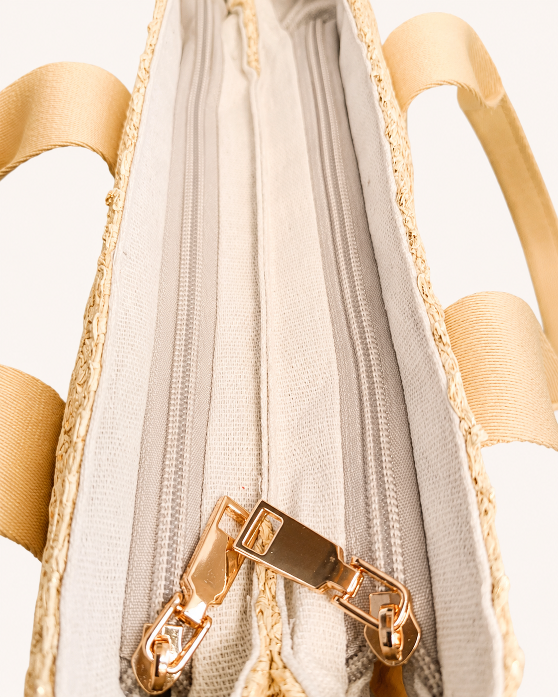 Bolso de Rafia Gold